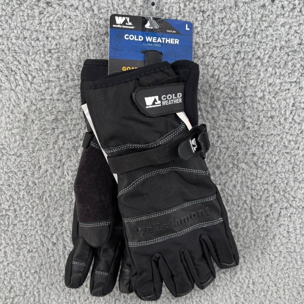 Wells Lamont Thinsulate Waterproof Goatskin Cold Weather Gloves Men's‎ Large NWT
